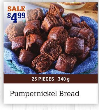 M & M Food Market Pumpernickel bread offer