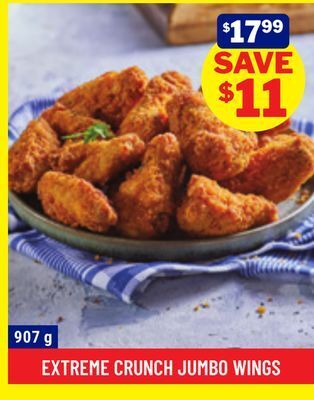 M & M Food Market Extreme crunch jumbo wings offer