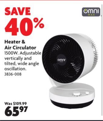 Home Hardware Heater & air circulator offer