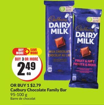 FreshCo Cadbury chocolate family bar offer