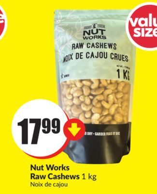 FreshCo Nut works raw cashews 1 kg offer
