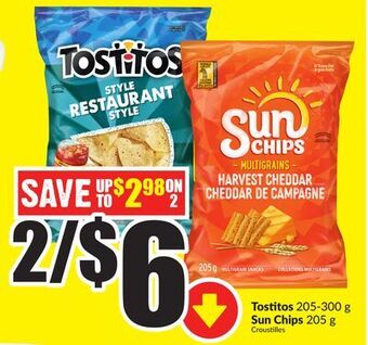 FreshCo Tostitos 205-300 g sun chips 205 g offer
