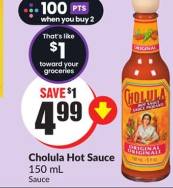 FreshCo Cholula hot sauce 150 ml offer