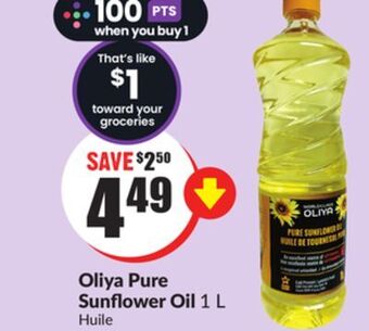 FreshCo Oliya pure sunflower oil 1 l offer