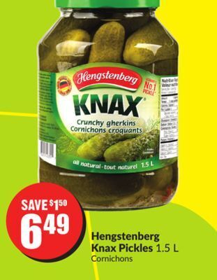 FreshCo Hengstenberg knax pickles 1.5 l offer
