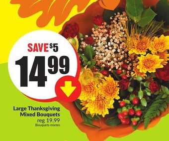 FreshCo Large thanksgiving mixed bouquets offer