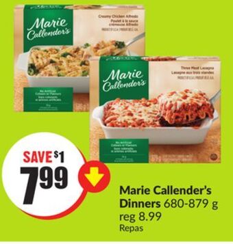 FreshCo Marie callender's dinners 680-879 g offer
