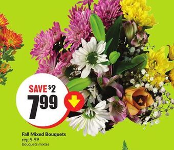FreshCo Fall mixed bouquets offer