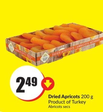 FreshCo Dried apricots 200 g product of turkey offer