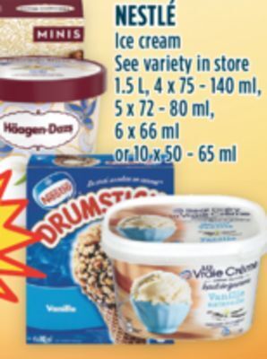 Marché Adonis Nestlé ice cream offer