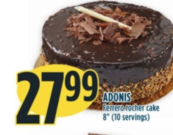 Marché Adonis Adonis ferrero rocher cake offer