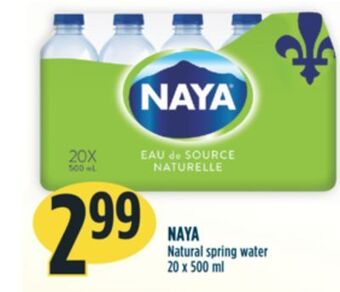 Marché Adonis Naya natural spring water offer