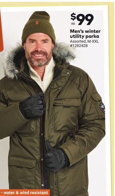 Giant Tiger Men's winter utility parka offer