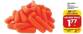 Giant Tiger Mini carrots offer