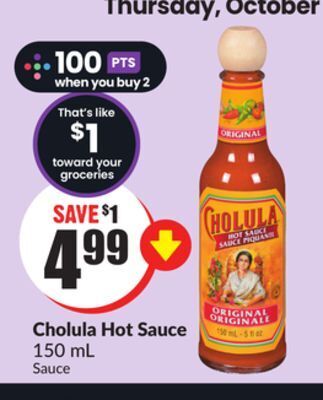 Chalo FreshCo Cholula hot sauce 150 ml offer