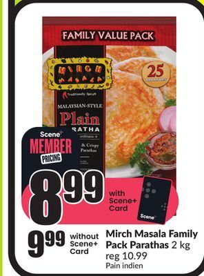 Chalo FreshCo Mirch masala family pack parathas offer