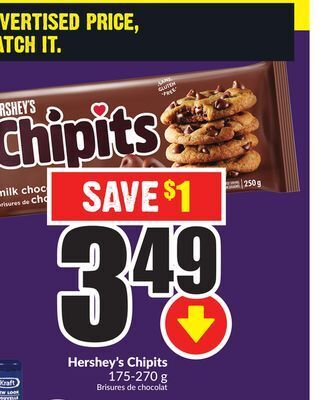 Chalo FreshCo Hershey's chipits 175-270 g offer