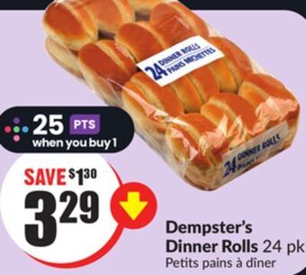 Chalo FreshCo Dempster's dinner rolls 24 pk offer