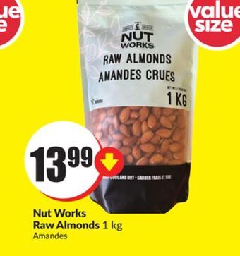 Chalo FreshCo Nut works raw almonds 1 kg offer