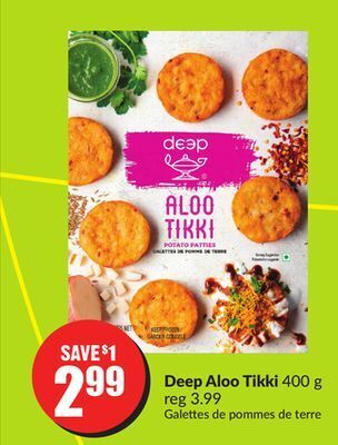 Chalo FreshCo Deep aloo tikki 400 g offer