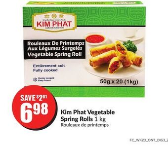 Chalo FreshCo Kim phat vegetable spring rolls 1 kg offer