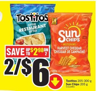 Chalo FreshCo Tostitos 205-300 g sun chips 205 g offer