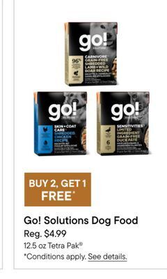 Petvalu Go solutions dog food offer