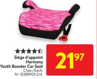 Walmart Harmony youth booster car seat offer