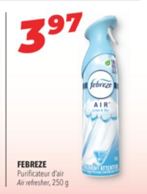 Familiprix Febreze air refresher offer