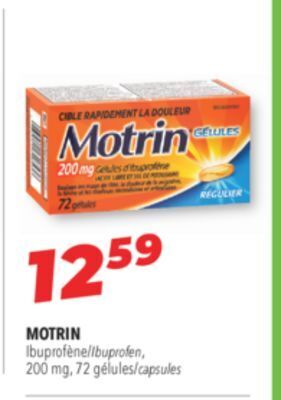 Familiprix Motrin ibuprofen 200 mg offer