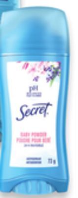 Walmart Secret antiperspirant or deodorant offer