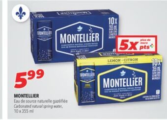 Familiprix Montellier carbonated natural spring water offer