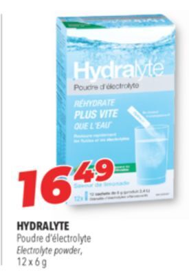 Familiprix Hydralyte electrolyte powder offer