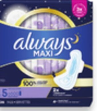 Walmart Always pads 36s-62s or liners 136s offer