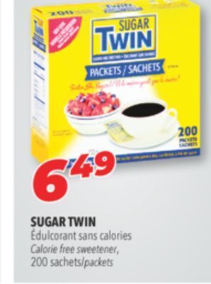 Familiprix Sugar twin calorie free sweetener offer