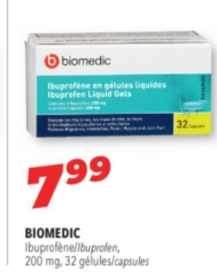 Familiprix Biomedic ibuprofen 200 mg offer