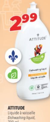 Familiprix Attitude dishwashing liquid offer