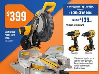 Canac Compound mitre saw 12 in offer