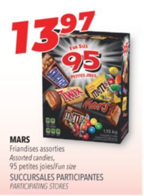 Familiprix Mars assorted candies offer