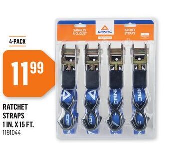 Canac Ratchet straps 1 in. x 15 ft offer