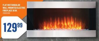 Canac Flat rectangular wall-mounted electric fireplace 36 in offer