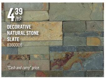 Canac Decorative natural stone slate offer