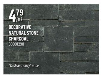 Canac Decorative natural stone charcoal offer