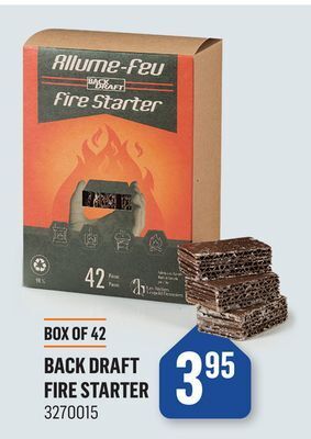 Canac Back draft fire starter offer