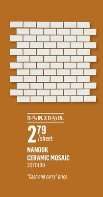 Canac Nanouk ceramic mosaic offer