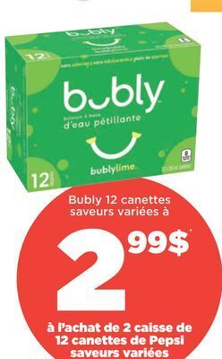 Couche-Tard Bubly 12 canettes offer