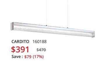 Multi Luminaire Cardito pendant offer