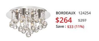 Multi Luminaire Bordeaux ceiling light offer