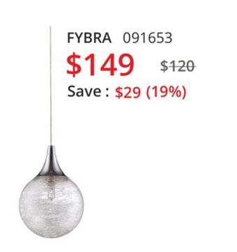 Multi Luminaire Fybra single pendant offer