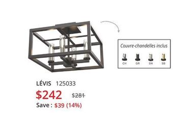 Multi Luminaire Levis flush mount offer